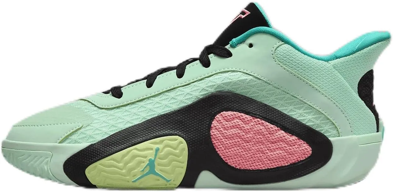Tatum 2 Big Kids' Basketball Shoes (FJ6459-300, Mint Foam/Black/Hyper Jade/Lava Glow) Size 5