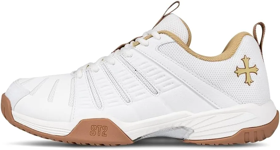 Teuton Sports ST2 Unisex All-Court Shoes: Lightweight, Breathable Sneakers for Tennis, Squash, Pickleball & More - Sizes 37-48 EUR