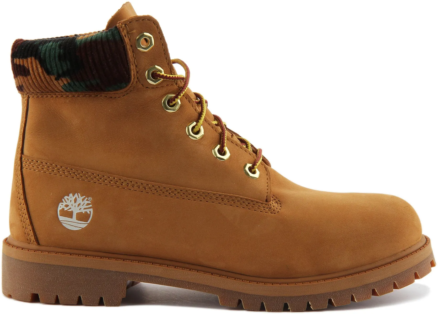 Timberland 6 inch A2Fq3 In Wheat Camo For Junior Shoes Timberland