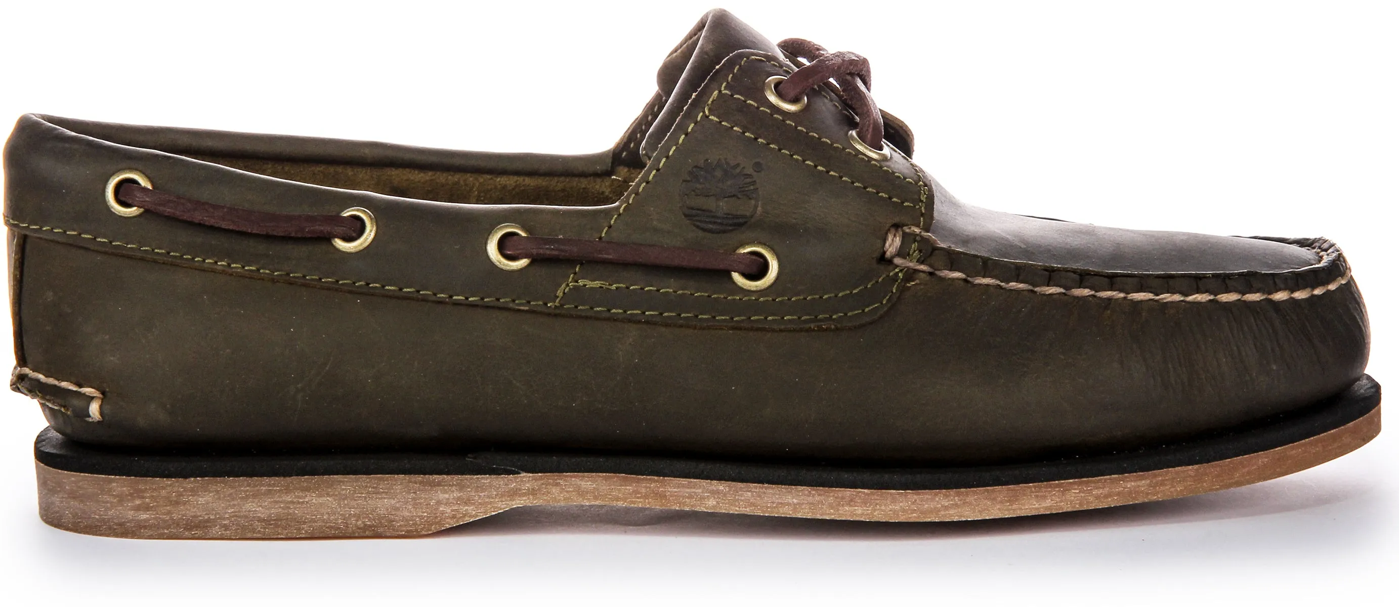 Timberland A4187 Boat Shoes In Olive For Men Shoes Timberland