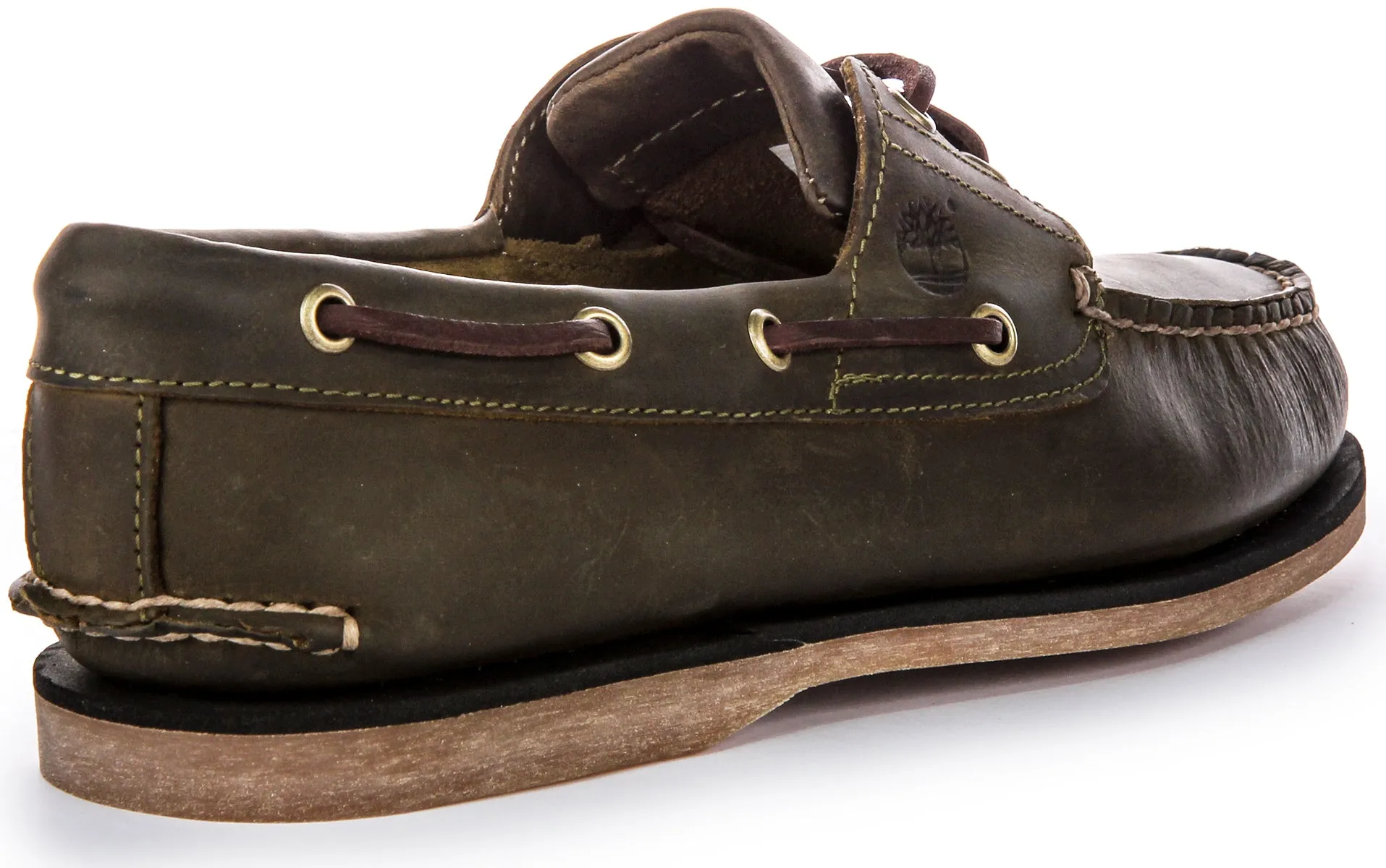 Timberland A4187 Boat Shoes In Olive For Men Shoes Timberland