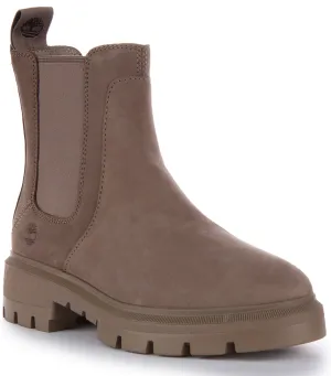 Timberland A41EW Cortina Valley Mid Chelsea In Taupe For Women Shoes Timberland