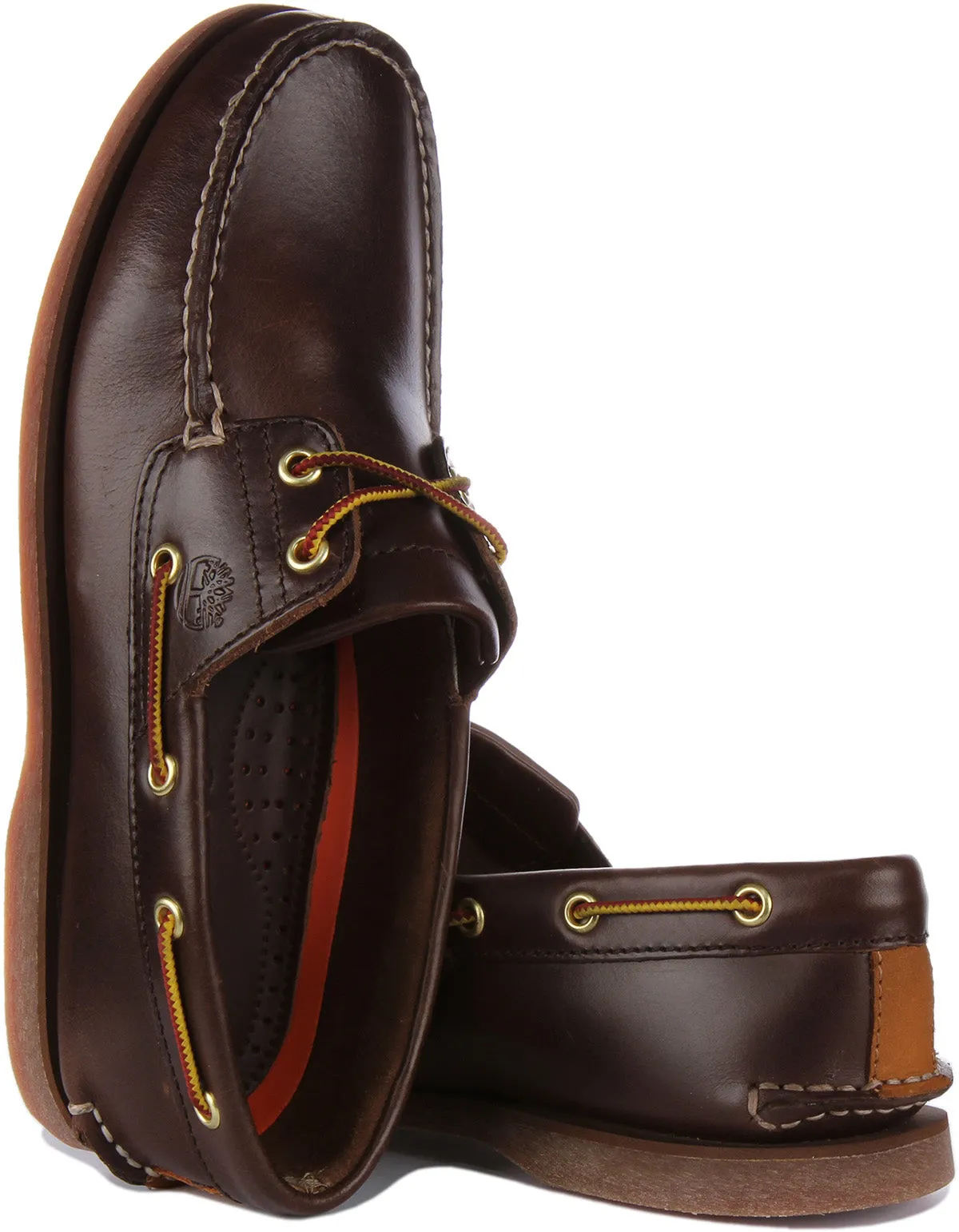 Timberland A5Qsz 2 Eyelet Boat Shoes In Dark Brown Shoes Timberland