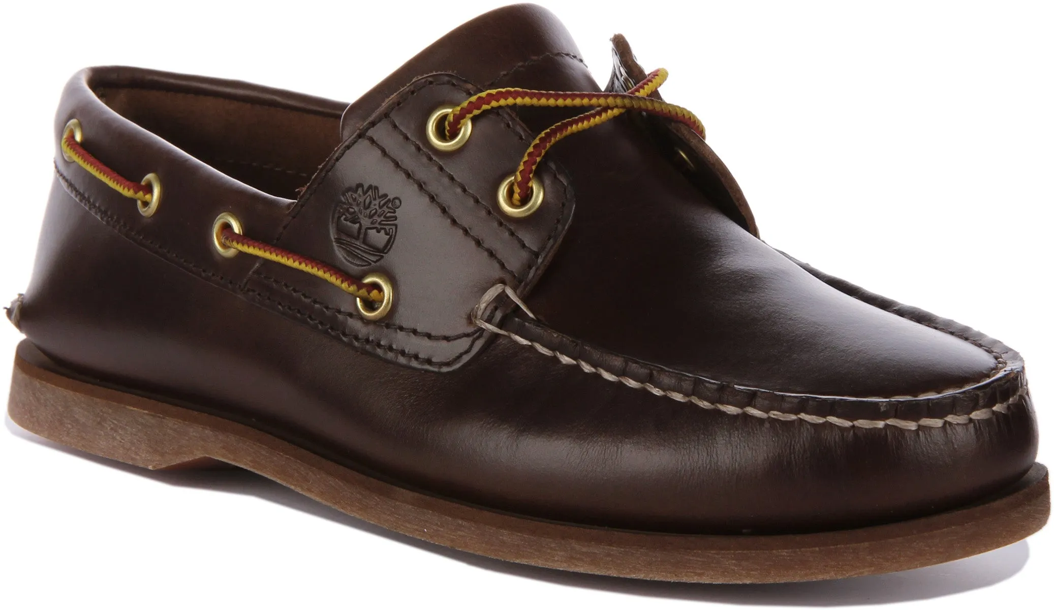 Timberland A5Qsz 2 Eyelet Boat Shoes In Dark Brown Shoes Timberland