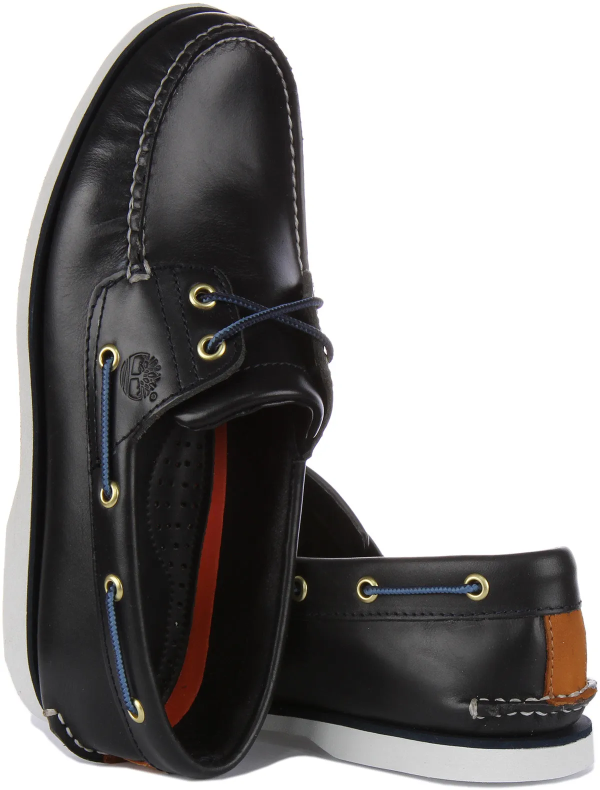 Timberland A5Qu8 2 Eyelet Boat Shoes In Navy For Men Shoes Timberland