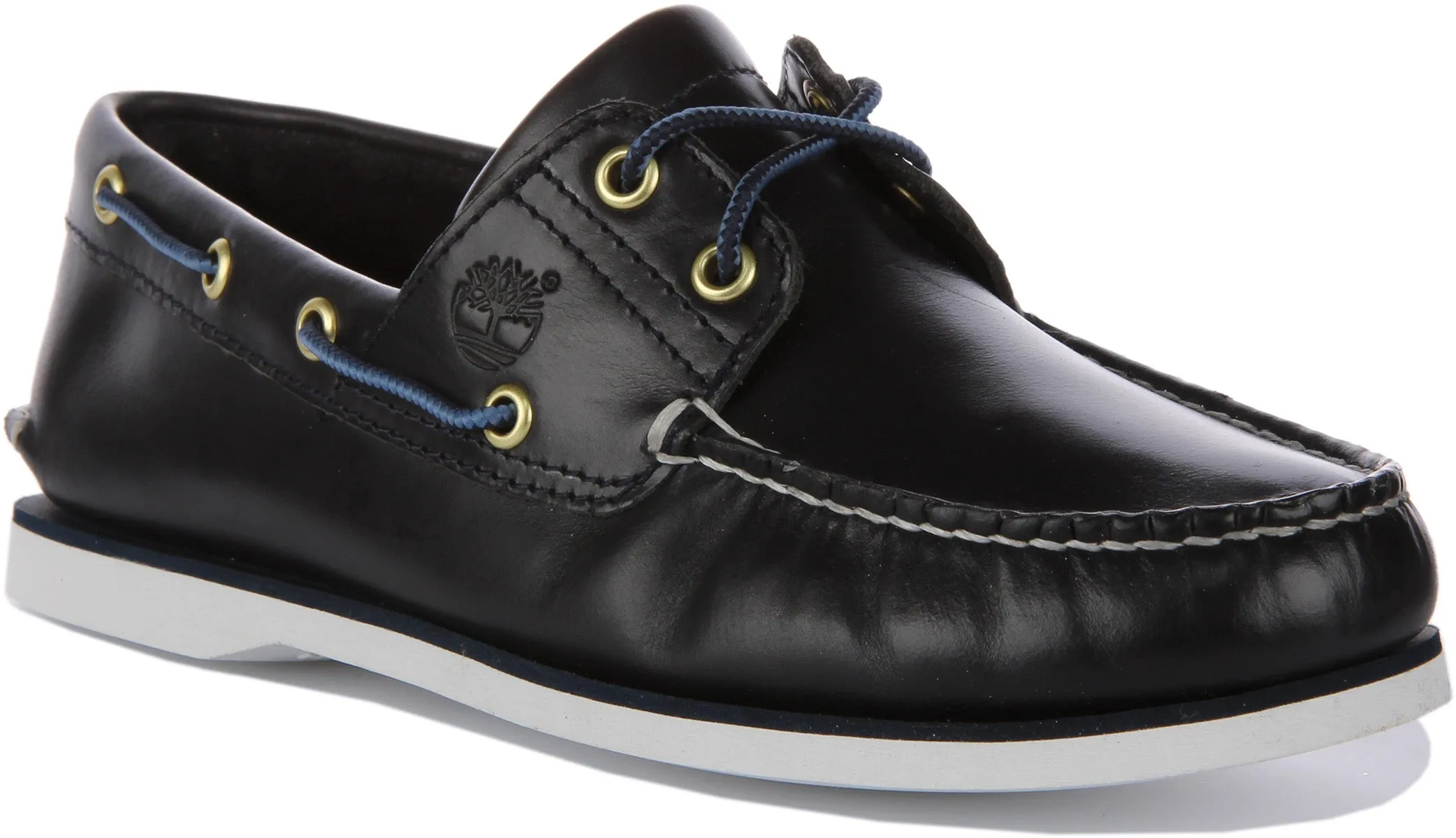 Timberland A5Qu8 2 Eyelet Boat Shoes In Navy For Men Shoes Timberland