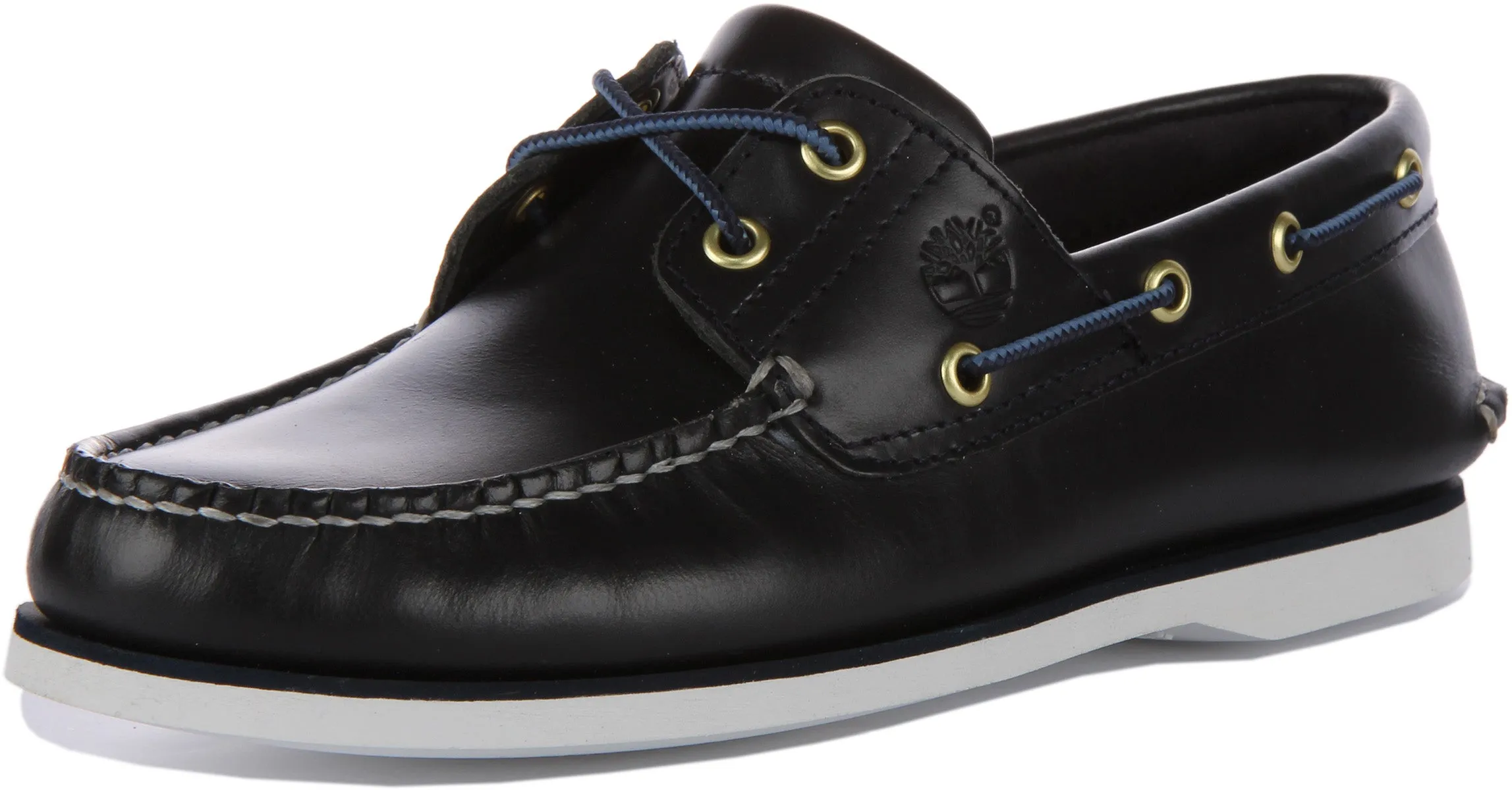 Timberland A5Qu8 2 Eyelet Boat Shoes In Navy For Men Shoes Timberland