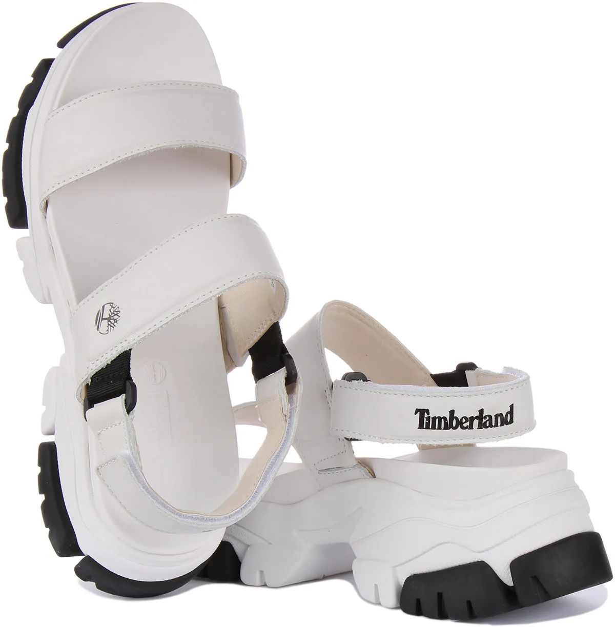 Timberland A5Usm Adley Way In White Platform Sandals Shoes Timberland