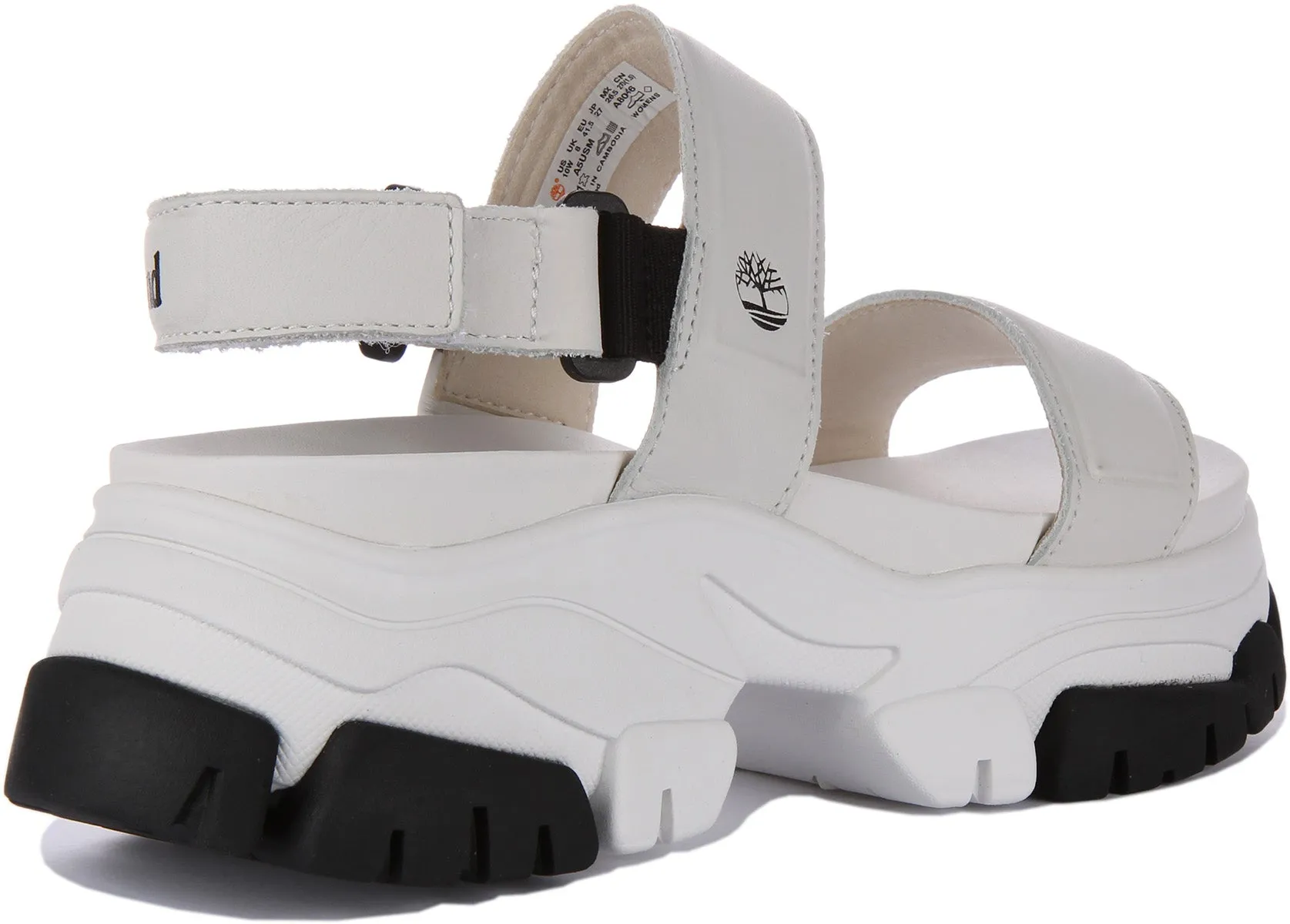 Timberland A5Usm Adley Way In White Platform Sandals Shoes Timberland