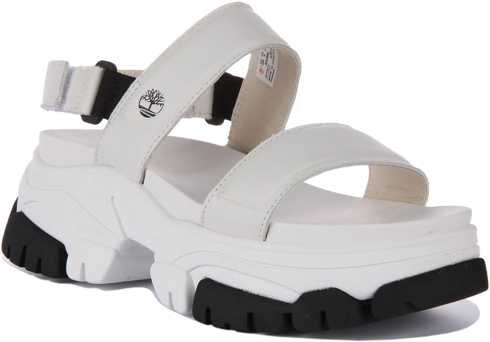 Timberland A5Usm Adley Way In White Platform Sandals Shoes Timberland