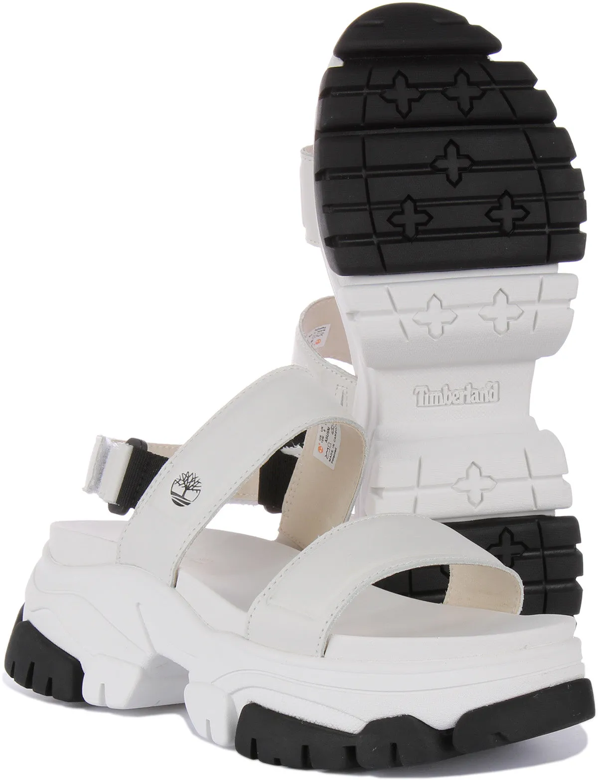Timberland A5Usm Adley Way In White Platform Sandals Shoes Timberland