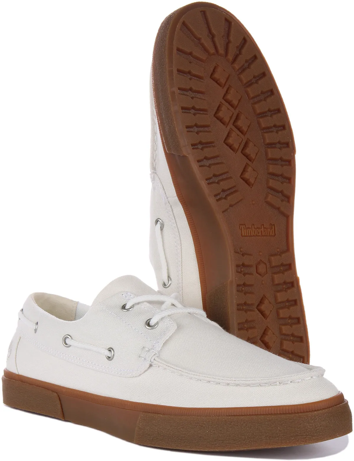 Timberland A5Zdn Union Wharf Boat Shoes In White For Men Shoes Timberland