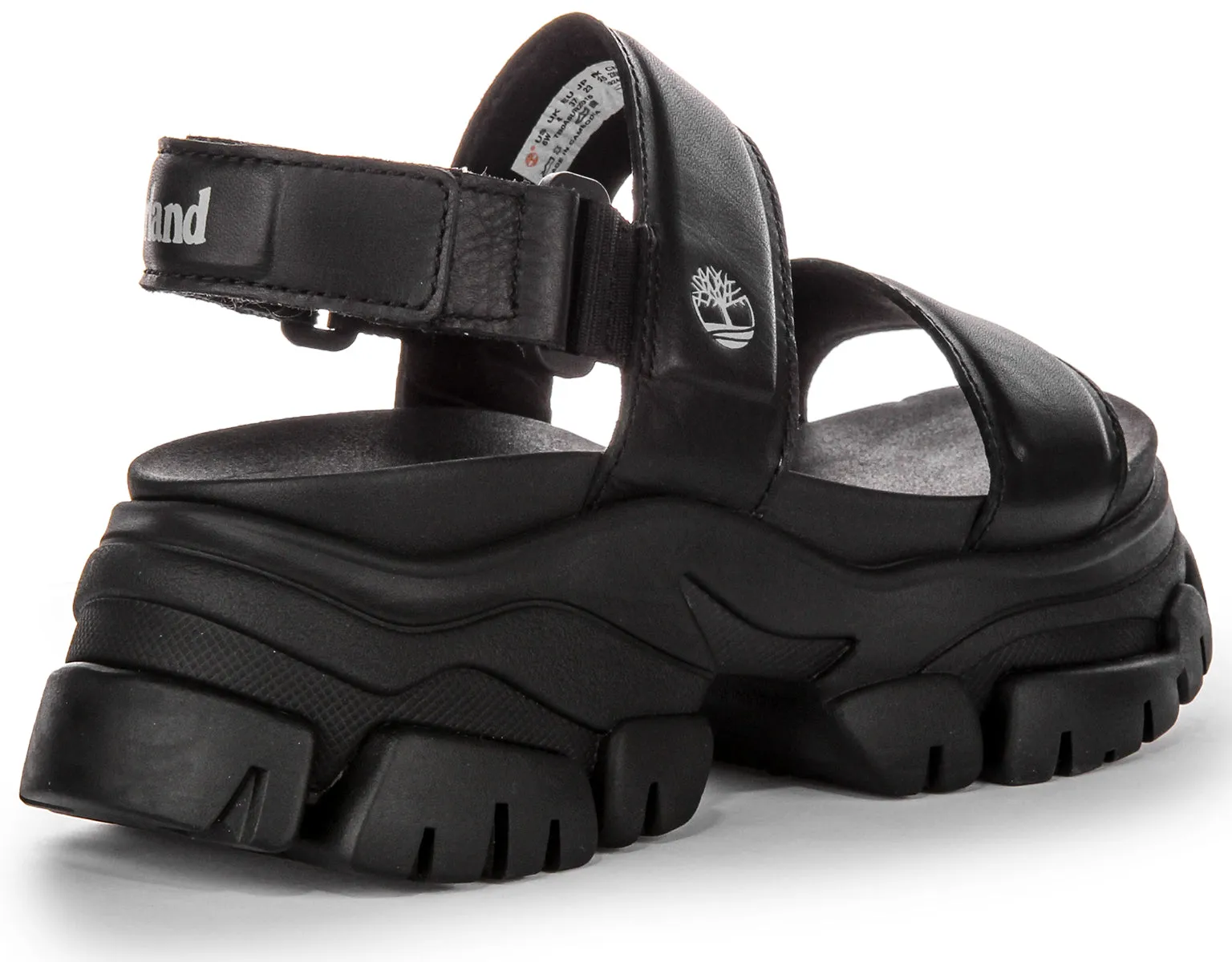 Timberland Adley Way A5Urz In Black Platform Sandals Shoes Timberland