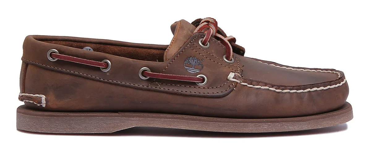 Timberland Classic 2 Eyelet Boat Shoe In Brown For Men Shoes Timberland