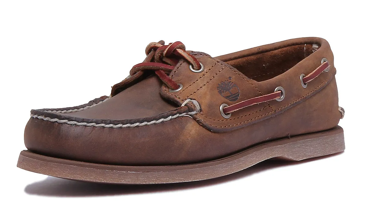 Timberland Classic 2 Eyelet Boat Shoe In Brown For Men Shoes Timberland
