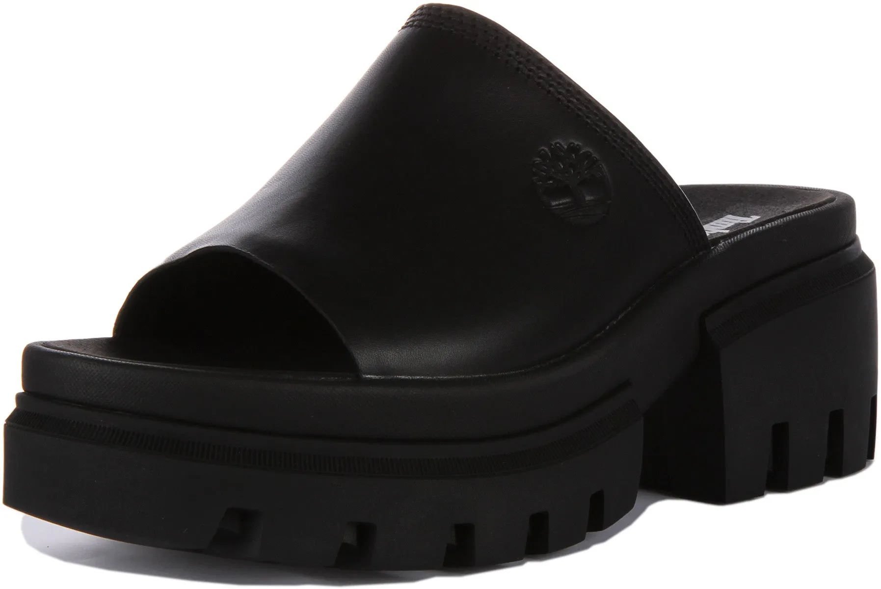 Timberland Everleigh Platform Sandals In Black For Women Shoes Timberland