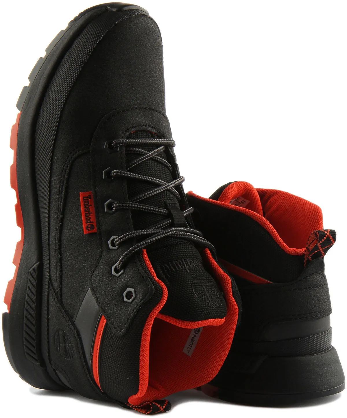 Timberland Field Trekker A2Gp8 In Black Red For Junior Shoes Timberland