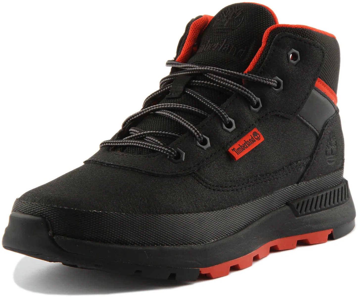 Timberland Field Trekker A2Gp8 In Black Red For Junior Shoes Timberland