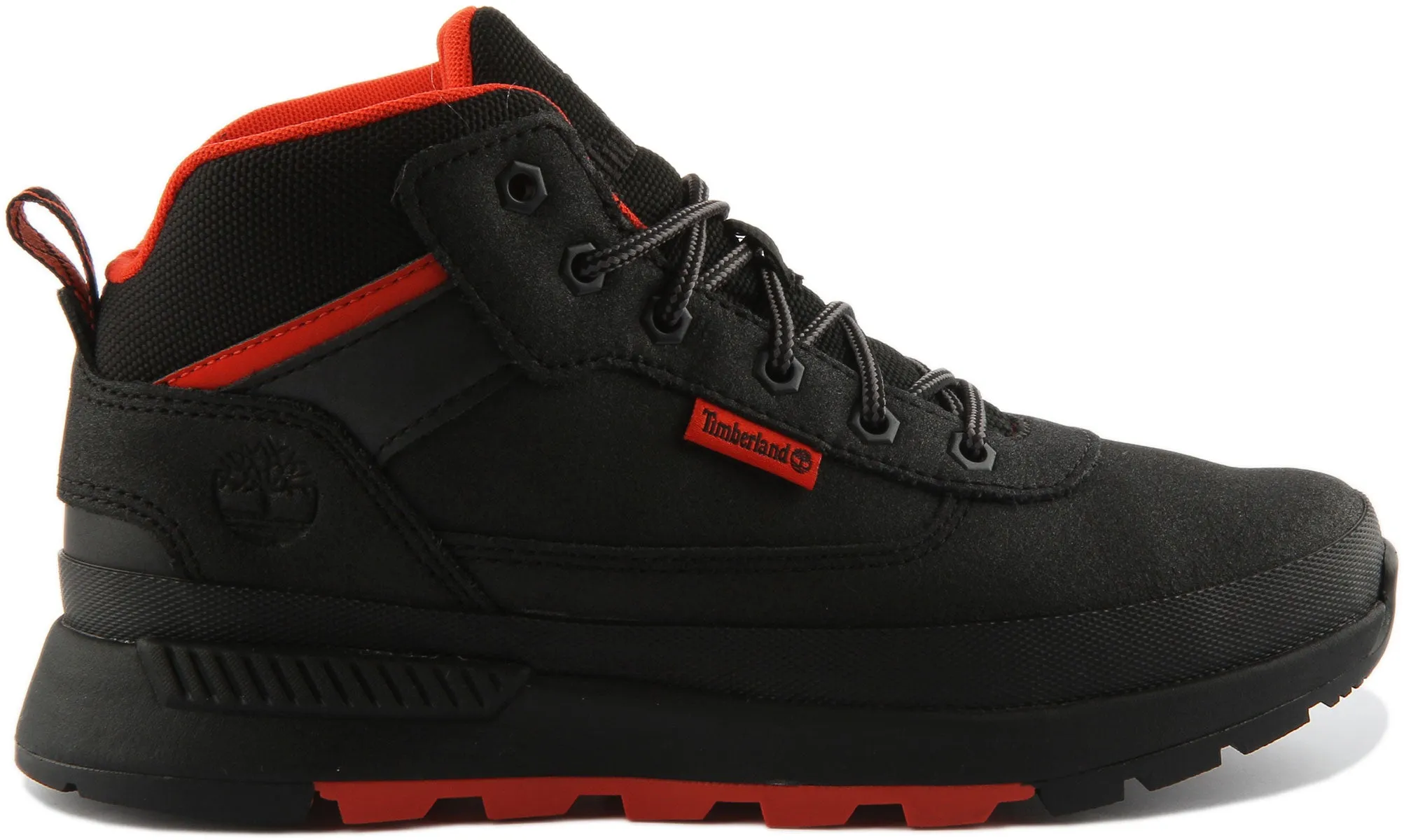 Timberland Field Trekker A2Gp8 In Black Red For Junior Shoes Timberland