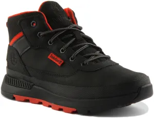 Timberland Field Trekker A2Gp8 In Black Red For Junior Shoes Timberland