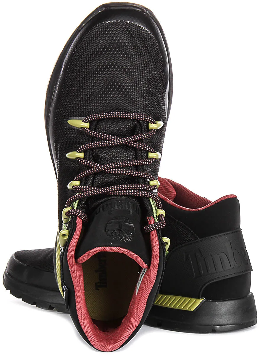 Timberland Sprint Trekker Mid Waterproof A6Crb In Black Green For Men Shoes Timberland