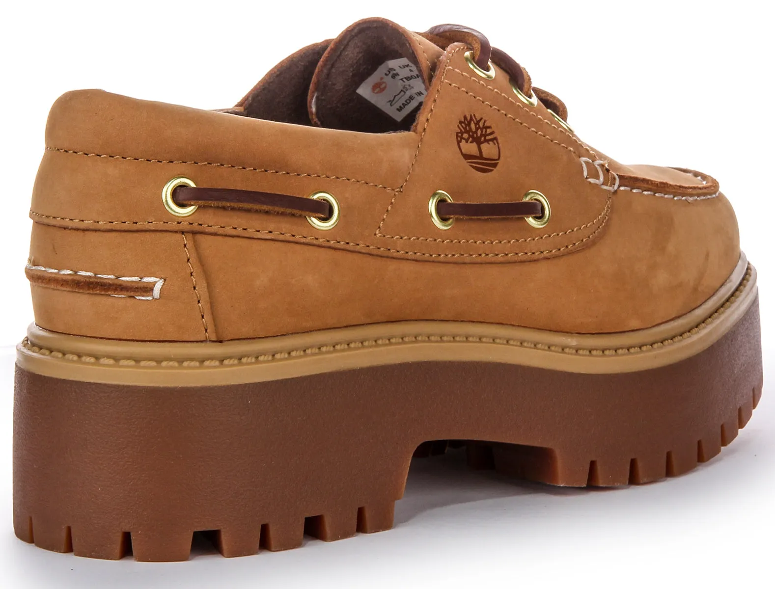 Timberland Stone Steet A6Aus In Wheat Boat Platform Shoe Shoes Timberland