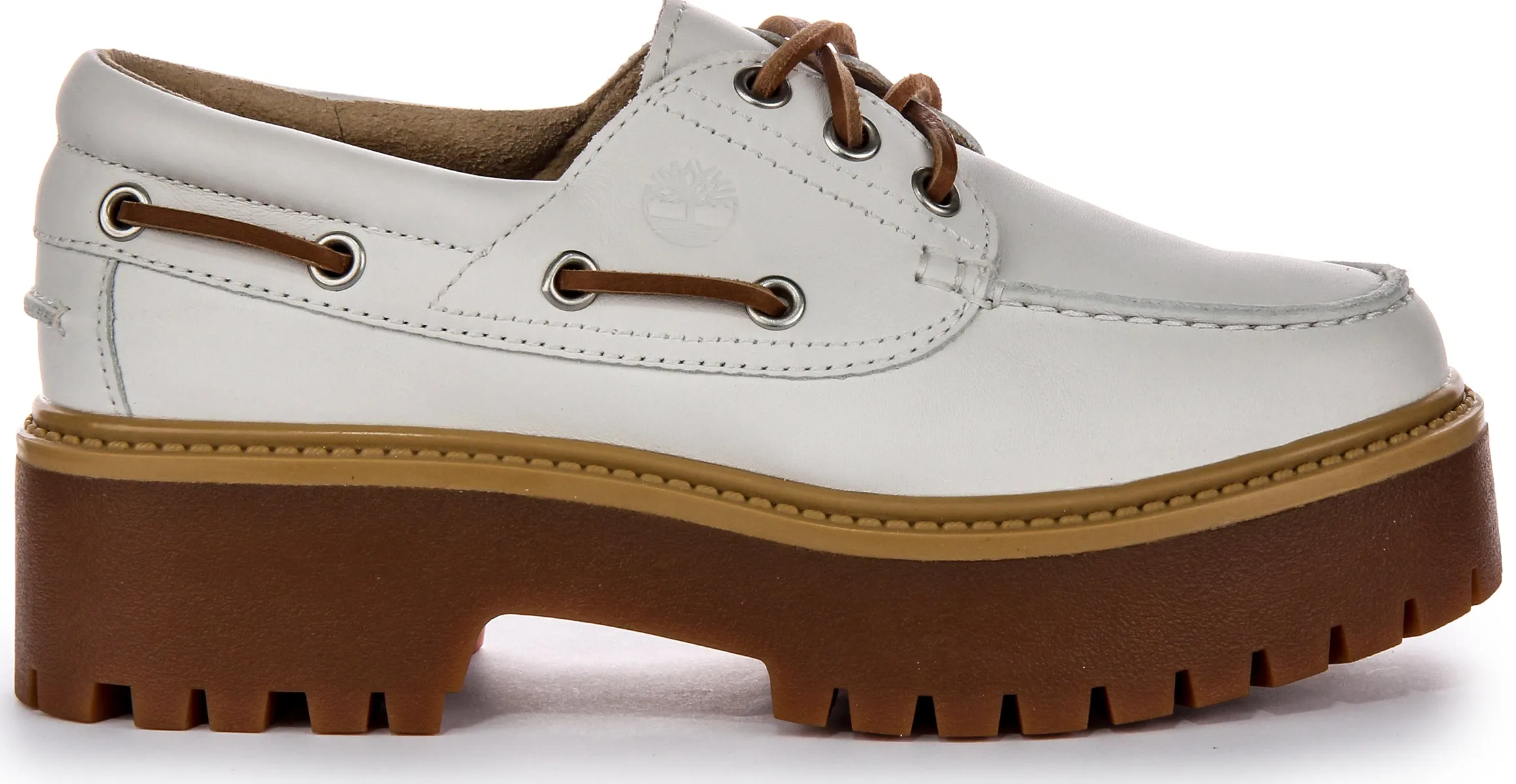 Timberland Stone Street Boat Shoes In White For Women Shoes Timberland