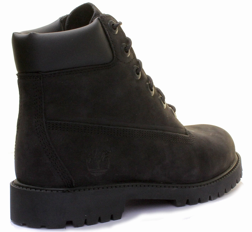 Timberland 6 Inch Ankle Boot In Black For Youth Shoes Timberland