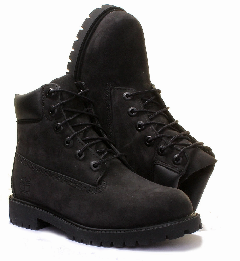 Timberland 6 Inch Ankle Boot In Black For Youth Shoes Timberland
