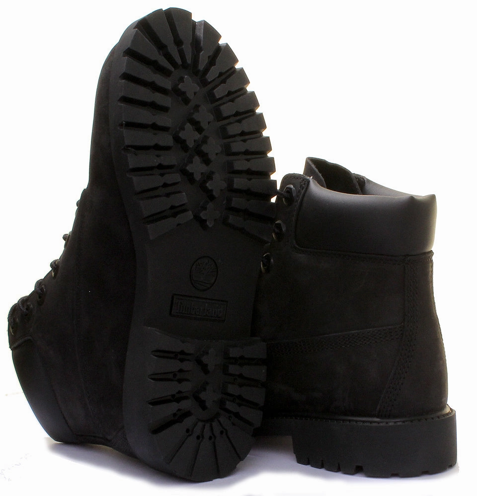 Timberland 6 Inch Ankle Boot In Black For Youth Shoes Timberland