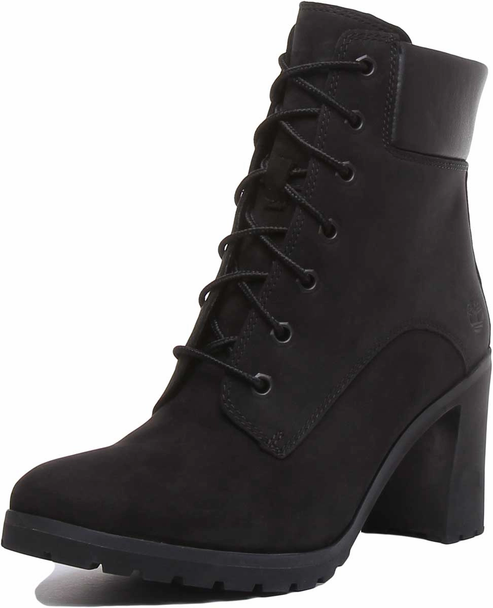 Timberland A1Jvb Allington 6 Inch Block Heel Boot In Black For Women Shoes Timberland