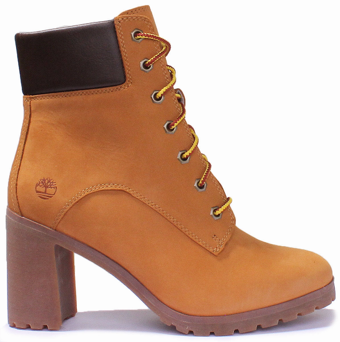 Timberland Allington 6 Inch Block Heel Ankle Boot In Wheat For Women Shoes Timberland