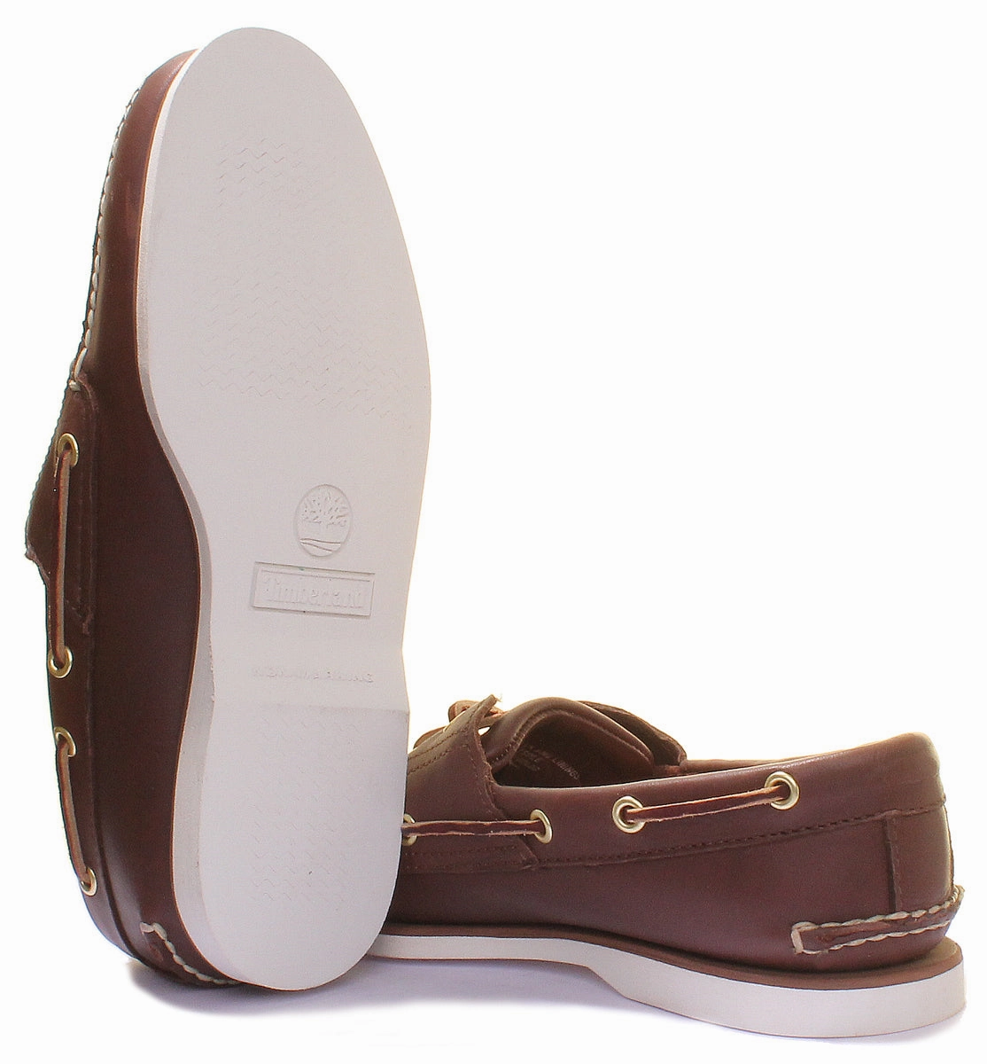 Timberland Classic Boat Shoe In Brown White For Men Shoes Timberland