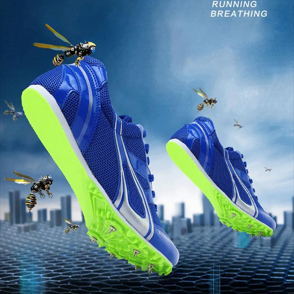 Track and Field Shoes for Mens Women Kids Boys Girls 7 Spikes Running Racing Shoes Breathable Lightweight Sport Sneakers Athletics Shoes for Race Jumping Sprint Athletic Training, 35-45 EU