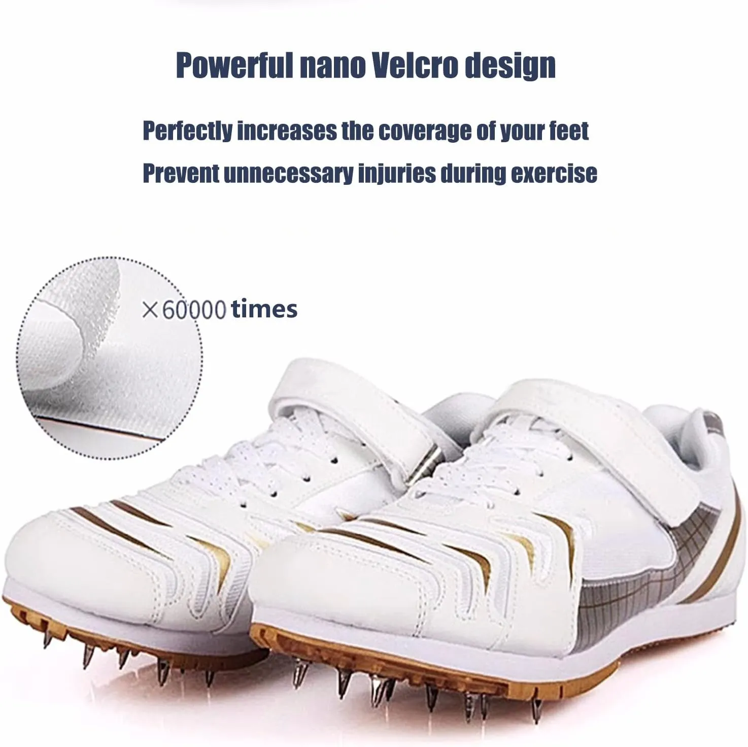 Track Field Shoes Lightweight Breathable Sprint Track Spikes Shoes Professional Jumping Sneakers Race Training Running Shoes for for Men Women Kids Boys Girls