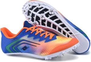 Track Spikes Running Shoes Mens Womens Mesh Track and Field Athletics Sneakers Jumping Nail Shoes Boys Girls Training Sprint Racing Track Shoes with 7 Spikes,for Training and Competition,35-45 EU