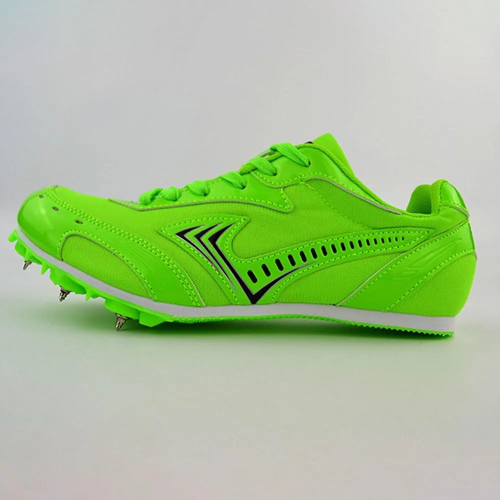 Track Spikes Shoes Mens Womens 7 Spikes Mesh Track and Field Athletics Sport Nail Sneakers Boys Girls Breathable Professional Training Sprint Running Racing Shoes with Spikes,35-45 EU