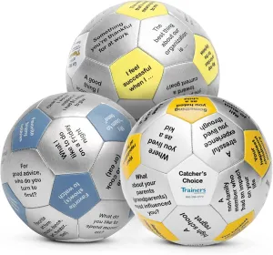 Trainers Warehouse Icebreaker and Team Building Thumball - Trio Bundle | Facilitate Discussion, Begin Conversations, Create Stronger Groups
