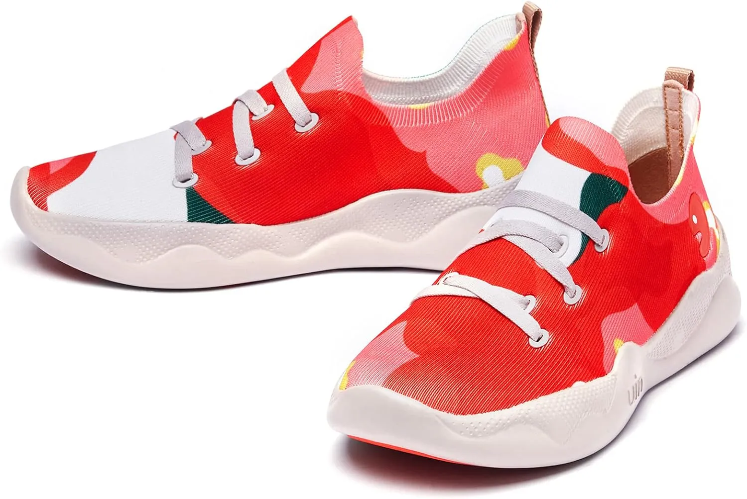 UIN Women's Fashion Sneakers Lightweight Walking Casual Slip Ons Comfortable Art Painted Athletic Travel Shoes