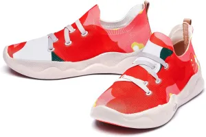 UIN Women's Fashion Sneakers Lightweight Walking Casual Slip Ons Comfortable Art Painted Athletic Travel Shoes