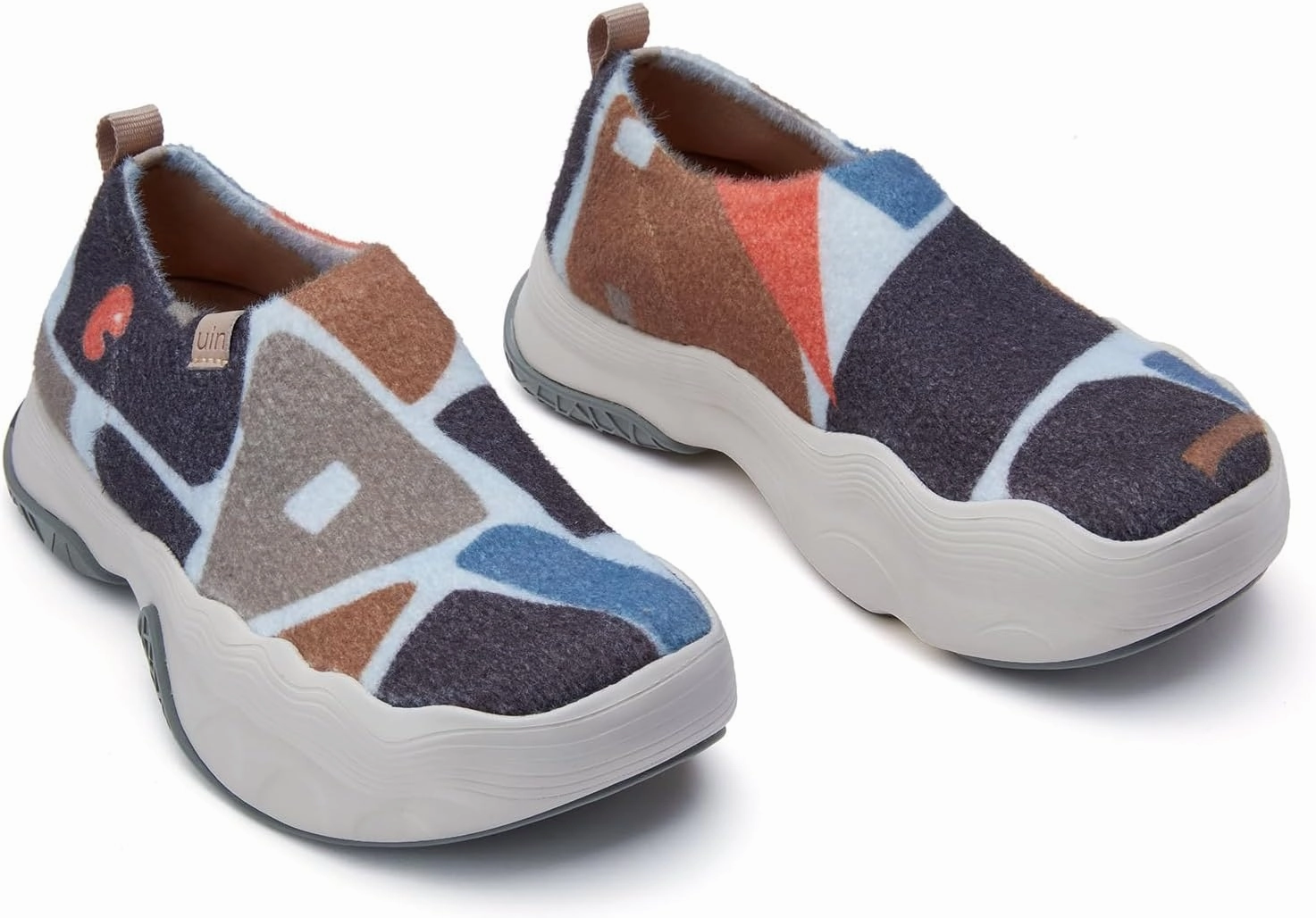 UIN Women's Walking Shoes Casual Slip On Loafers Lightweight Art Painted Platform Fashion Sneaker Toledo 