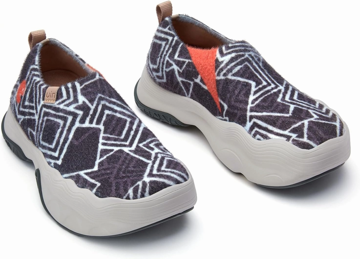 UIN Women's Walking Shoes Casual Slip On Loafers Lightweight Art Painted Platform Fashion Sneaker Toledo 