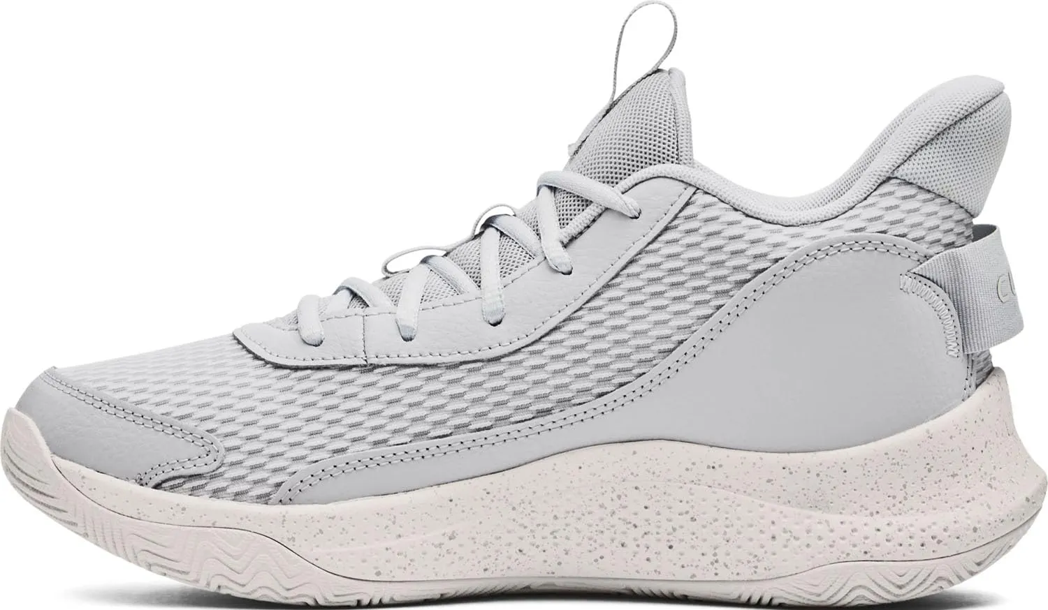 Under Armour - Unisex Curry 3Z7 Basketball Shoes, Color Halo Gray (102), Size: 9.5 M US Mens / 11 M US Womens