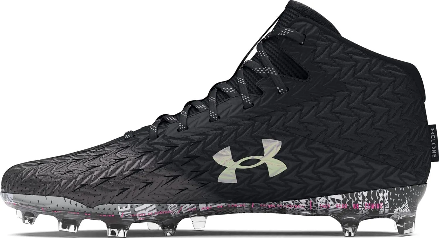 Under Armour - Womens Spotlight 4 Mc Football Cleats Shoes, Color Black (001), Size: 11 B(M) US