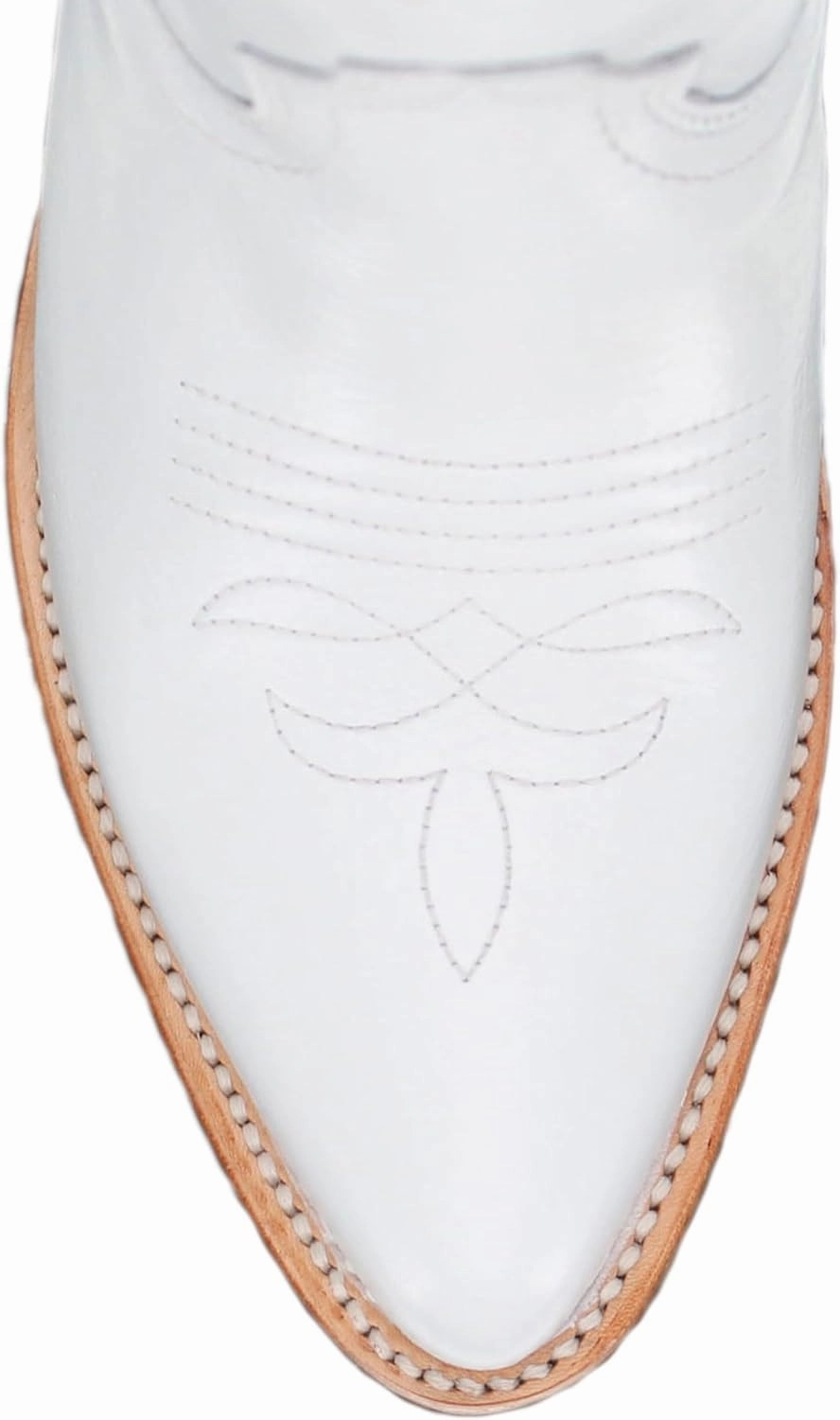 Vaccari Women's Leighton Genuine Leather Collegiate Embroidery Pointed Toe Cowgirl Boots