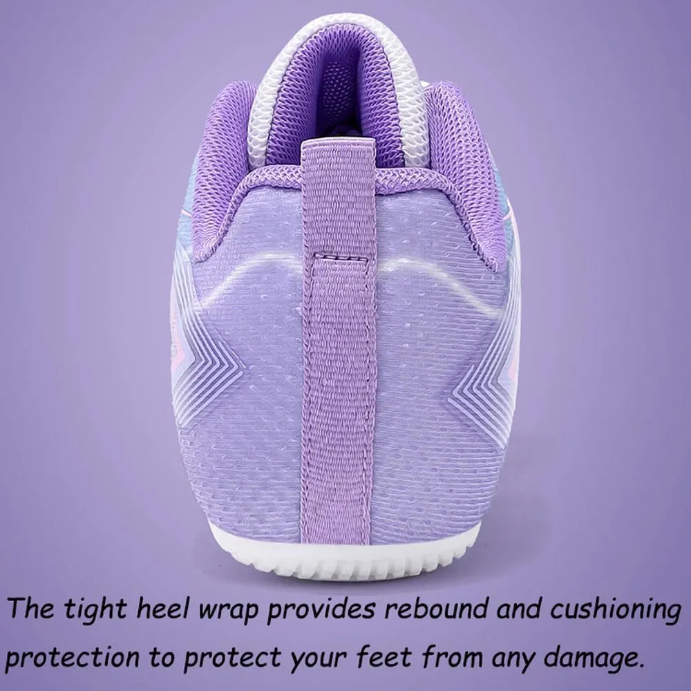 Women's Girls Track & Field Shoes, Removable 7 Spikes Running Training Sneakers Breathable Lightweight Jumping Shoes Professional Sprint Racing Athletic Shoes, 35-41 EU
