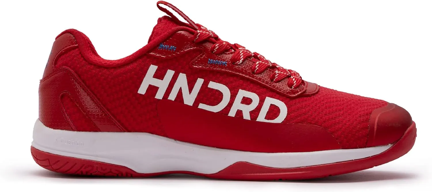 XOOM Pro Non-Marking Cushion Badminton Shoe (Red/White, 8UK)