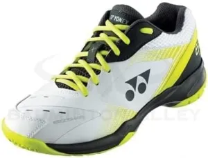 YONEX Power Cushion 65X SHB65X3EX Men Shoes (White/Lime) (Men 6 / Women 7.5/24 CM/EUR 38)