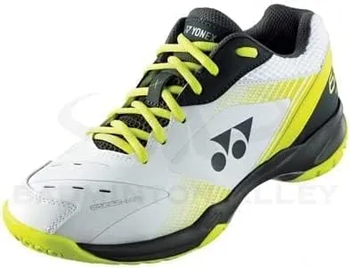 YONEX Power Cushion 65X SHB65X3EX Men Shoes (White/Lime) (Men 6 / Women 7.5/24 CM/EUR 38)